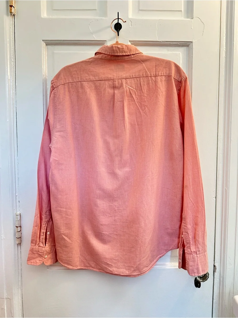 J. Crew Men's Long-Sleeve Button-Down Shirt in Light Pink